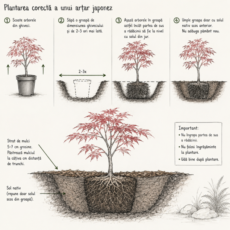 Cum sapi corect groapa de plantare — ce arată cercetarea, dincolo de obișnuință